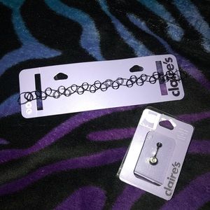 Chocker and belly ring bundle